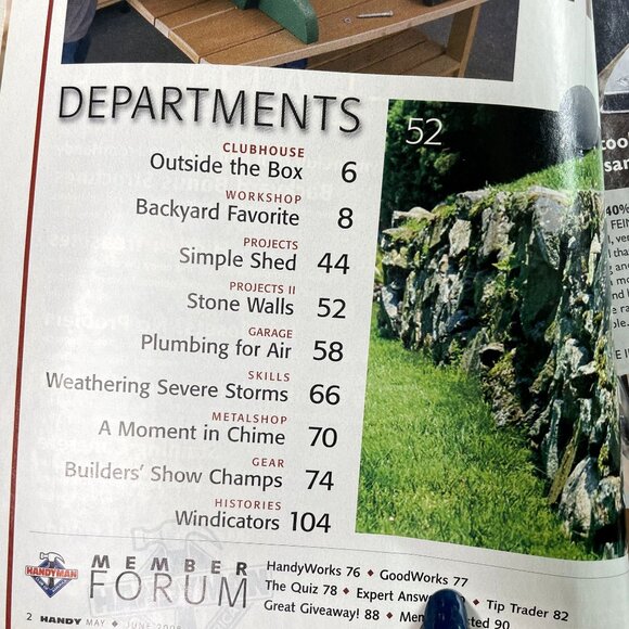 Handyman Woodworking Magazine Vol 16 Issue 88 No 3 May Jun 2008 Backyard Project - Picture 6 of 9